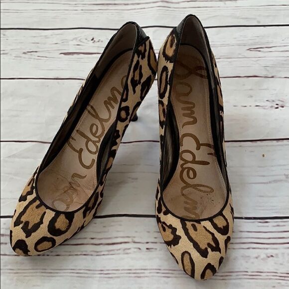 Sam Edelman leopard heels   - Picture 1 of 11